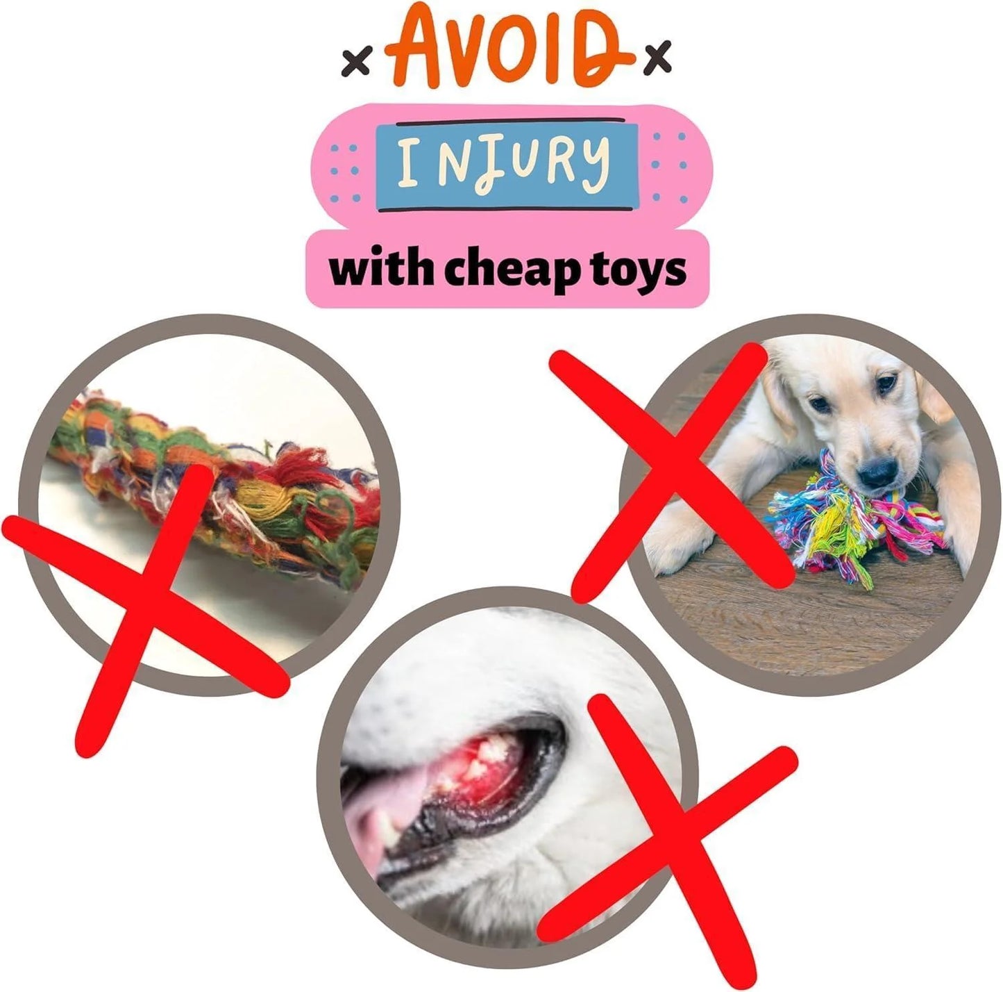 Chelsy'S Toys 3 in 1 Enrichment Tube for Dogs Tug Toy Treat Dispenser & Snuffle Ball Durable Rope Dog Toy Interactive Dog Treat Puzzle for Large Dogs & Puppies (Lavander)